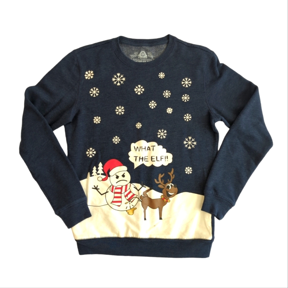 American Rag Christmas sweatshirt, What the Elf, size small?